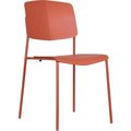 Isl Furnishings Zuho Modern Indoor Outdoor Chair 2, Zuho II - Fire Orange CH60DC-2PK-PP11